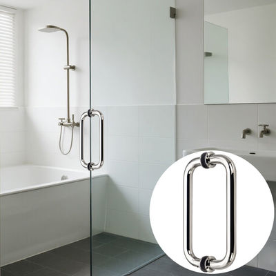 Bon prix Acier inoxydable 304 tubes ronds en argent électroplaté porte coulissante en verre en ligne