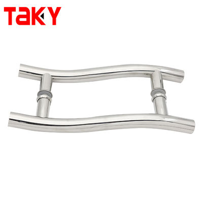 Bon prix Poignée de porte de douche coulissante en verre en forme de S, poignée de traction de porte de douche en acier inoxydable en ligne