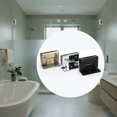 Bon prix Salle de bain en acier inoxydable ponçage porte vitrée charnière 90 degrés paroi à porte vitrée charnière en ligne