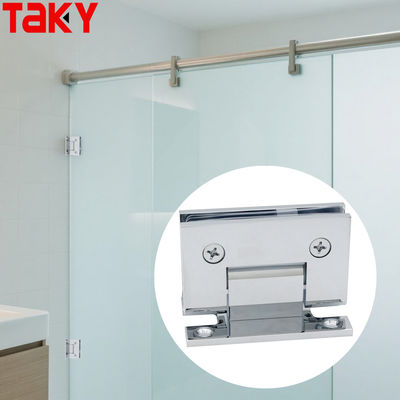 Bon prix Charnière à plaque en H pour porte de douche en verre de 8 à 12 mm, à 90 degrés, à montage mural, avec cadre en ligne