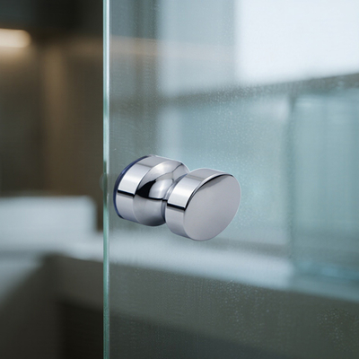 Poignée de porte ronde porte de douche en verre poignée de porte pour douche coulissante sans cadre porte en verre
