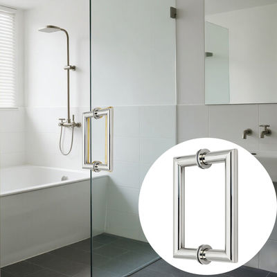 Bon prix Vente chaude fabriquée à la porte en verre en acier inoxydable personnalisé Poignée de porte de douche en ligne