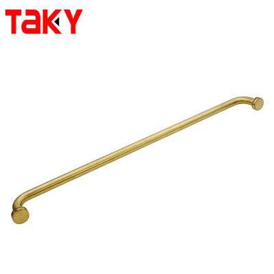 Bon prix Nouveau style porte-serviettes doré simple face en acier inoxydable poignée de porte en verre de douche en ligne