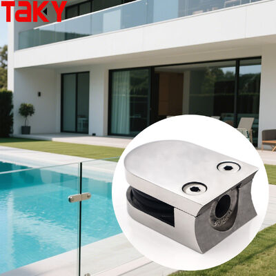 Bon prix Pince en acier inoxydable 316 pour verre trempé de 8-12mm avec design sans cadre en ligne