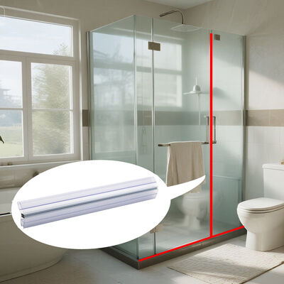 Bande d'étanchéité transparente de 10MM pour porte de douche, bande d'étanchéité en PVC pour portes de douche en verre