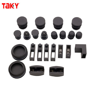 Kit de matériel de porte de douche en acier inoxydable 304 sans cadre avec 80-120 kg de support de charge pour les raccords de porte coulissante en verre