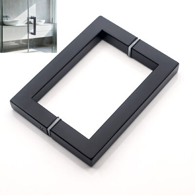 Bon prix La poignée de porte en verre de la douche en acier inoxydable SS304 noir moderne 203*203*19*1,0 mm en ligne