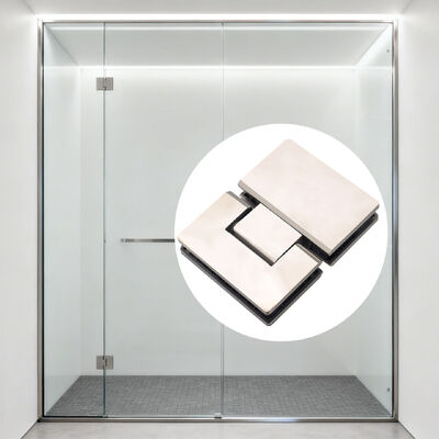 Bon prix 180 degrés d'ouverture en acier inoxydable 304 charnière de douche sans cadre pour 8-12 mm d'épaisseur de verre en ligne