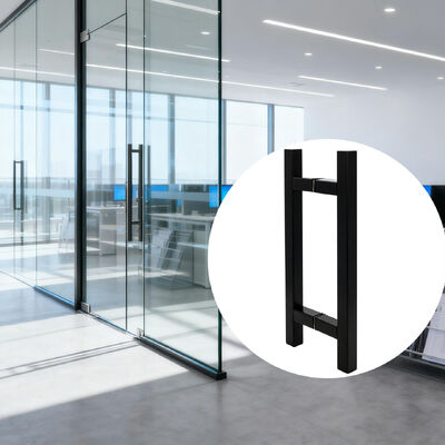 Bon prix Poignée de porte va-et-vient en acier inoxydable, qualité commerciale, conception moderne en forme de H pour hôtel en ligne