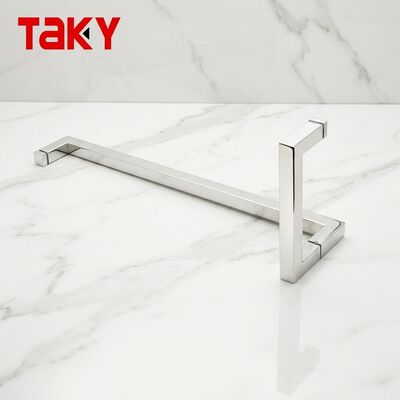 Bon prix Poignée de barre de serviette de porte de douche en acier inoxydable Durable, tube carré, vente en gros d'usine en ligne