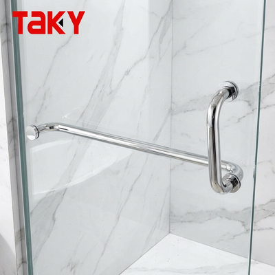 Poignée de porte en verre d'acier inoxydable d'OEM poignée de porte de douche montée en surface